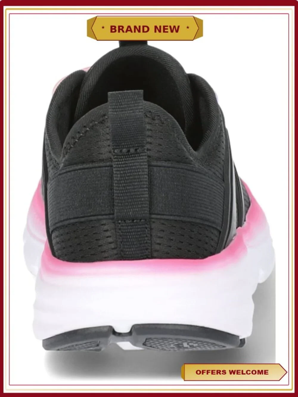 Girls Cage Knit Slip-On Sneakers Memory Foam